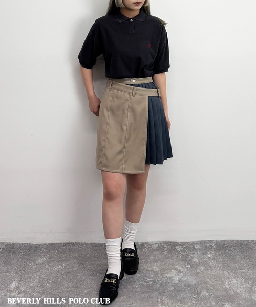 BEVERLY HILLS POLO CLUB（ビバリーヒルズポロクラブ）の「【BEVERLY HILLS POLO CLUB】カノコポロシャツ（ポロシャツ・レディース・オフホワイト/ネイビー系/ブラック・FREE）」の22枚目の写真