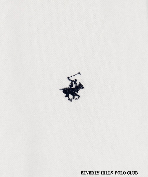 BEVERLY HILLS POLO CLUB（ビバリーヒルズポロクラブ）の「【BEVERLY HILLS POLO CLUB】カノコポロシャツ（ポロシャツ・レディース・オフホワイト/ネイビー系/ブラック・FREE）」の15枚目の写真