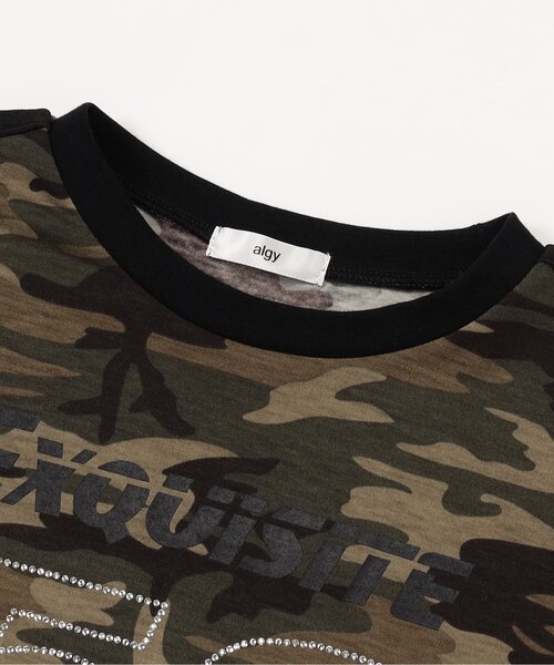 algy(アルジー)の「ラインストーンナンバリングT(Tシャツ/カットソー・キッズ・カーキ/ブラック/オフホワイト・SMALL/XX-SMALL/X-SMALL/MEDIUM)」の9枚目の写真