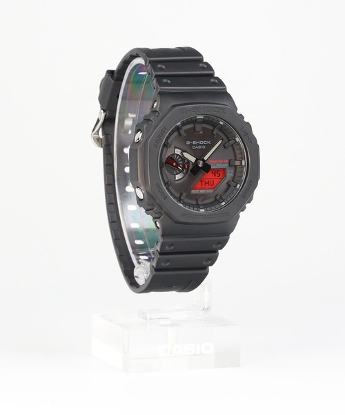 G-SHOCK(ジーショック)の「Black and Red Series / タフソーラー / GA-B2100BBR-1AJF(アナログ腕時計・メンズ・ブラック×レッド・FREE)」の3枚目の写真