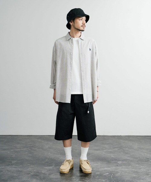 THE NORTH FACE（ザノースフェイス）の「日本未展開モデル THE NORTH FACE ザ・ノースフェイス WHITE LABEL ホワイトレーベル BERMUDA SHORTS ハーフドームロゴバミューダショートパンツ（その他パンツ・メンズ・ダークベージュ/ブラック/オフホワイト・80/84/76/88/72）」の11枚目の写真