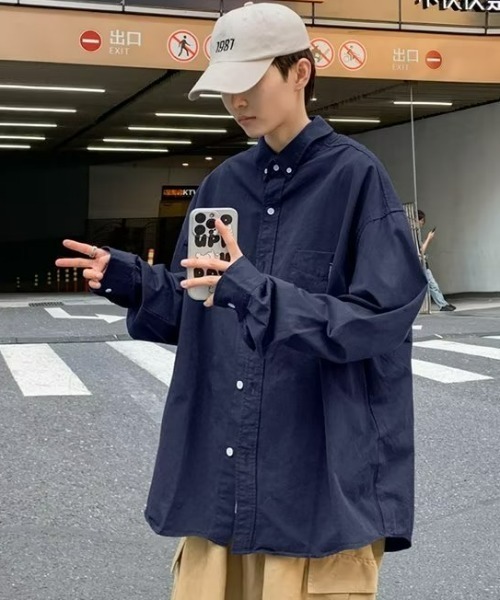 REBALANCE（リバランス）の「メンズビッグシャツ（シャツ/ブラウス・メンズ・A/B・LARGE/X-LARGE/MEDIUM）」の7枚目の写真