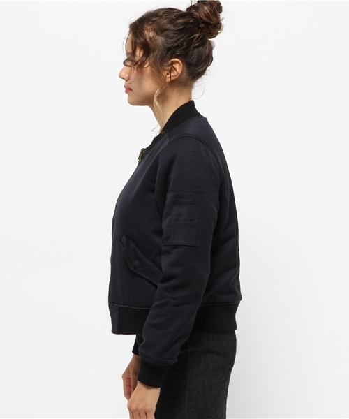 one after another NICE CLAUP(ワンアフターアナザーナイスクラップ)の「【mina1月号掲載 ナイスクラップ】リバーシブルMA-1(ブルゾン・レディース・アイボリー/カーキ/ネイビー・FREE)」の15枚目の写真