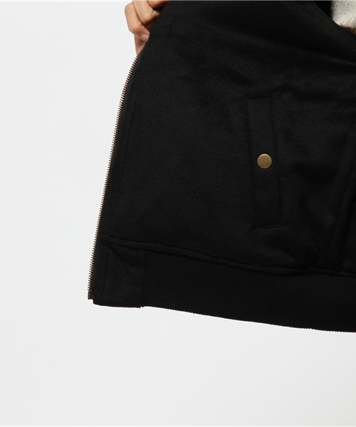 one after another NICE CLAUP(ワンアフターアナザーナイスクラップ)の「【mina1月号掲載 ナイスクラップ】リバーシブルMA-1(ブルゾン・レディース・アイボリー/カーキ/ネイビー・FREE)」の11枚目の写真