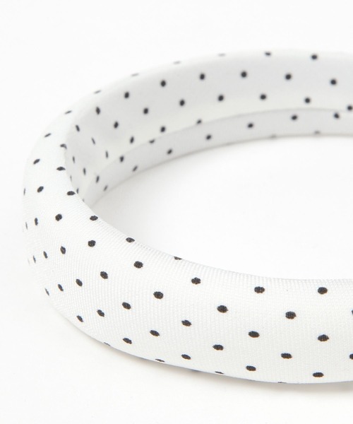 LAKOLE（ラコレ）の「ドットプリントカチューシャ / 496282（カチューシャ・レディース・ホワイト/グレー/ブラック・FREE）」の7枚目の写真