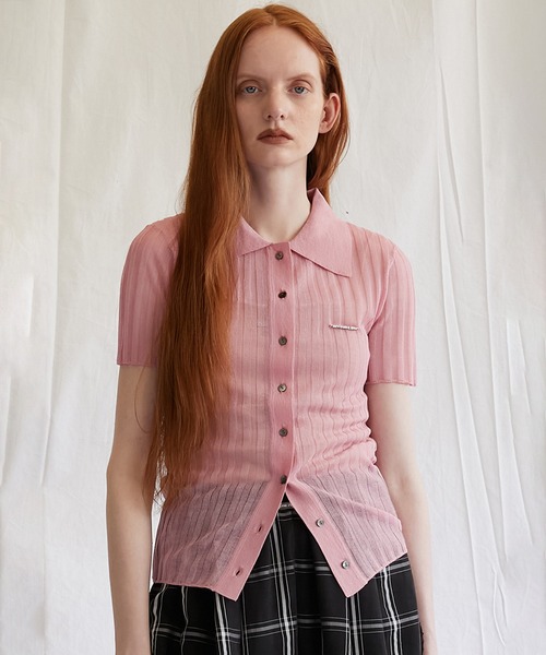 リブニットポロシャツ / Ribbed Knit Polo Shirt（ポロシャツ