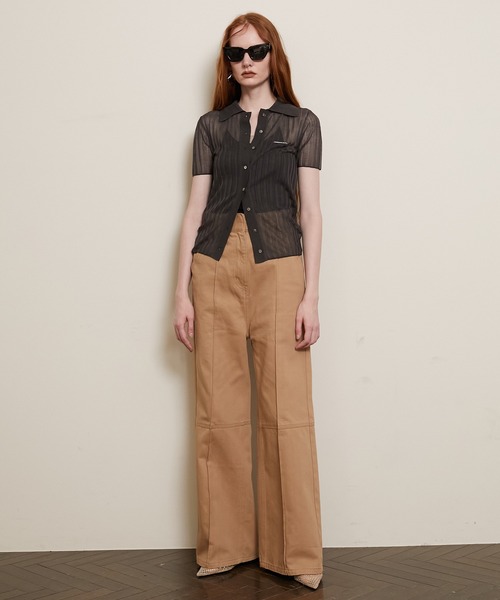 リブニットポロシャツ / Ribbed Knit Polo Shirt（ポロシャツ