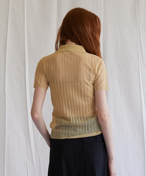 トップス PRANK PROJECT Ribbed Knit Polo Shirt リブニットポロシャツ / Ribbed Knit Polo Shirt（ポロシャツ