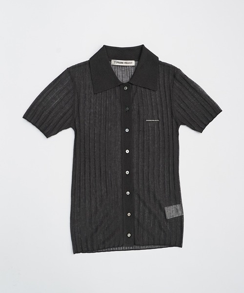 PRANK PROJECT(プランクプロジェクト)の「リブニットポロシャツ / Ribbed Knit Polo Shirt(ポロシャツ・レディース・ピンク/チャコールグレー/ライトイエロー・FREE)」の17枚目の写真