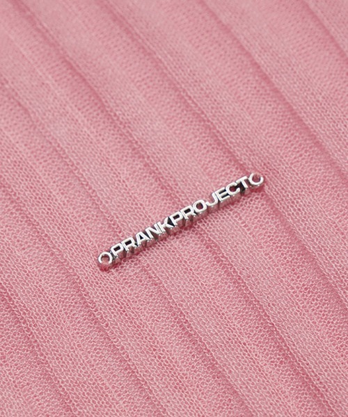 PRANK PROJECT(プランクプロジェクト)の「リブニットポロシャツ / Ribbed Knit Polo Shirt(ポロシャツ・レディース・ピンク/チャコールグレー/ライトイエロー・FREE)」の22枚目の写真