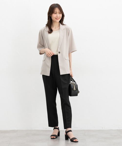 Honeys（ハニーズ）の「ジャカードタンクトップ（タンクトップ・レディース・ブラック/アイボリー/オフホワイト/ライトブルー・LL/L/S/M）」の11枚目の写真