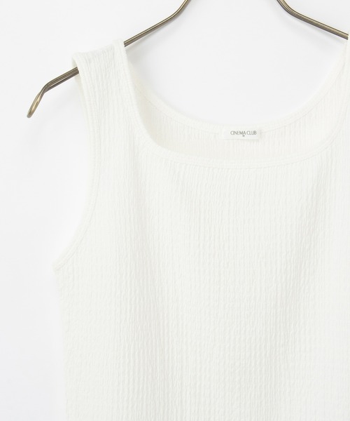 Honeys（ハニーズ）の「ジャカードタンクトップ（タンクトップ・レディース・ブラック/アイボリー/オフホワイト/ライトブルー・LL/L/S/M）」の16枚目の写真