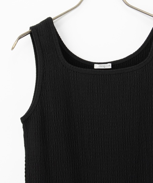 Honeys（ハニーズ）の「ジャカードタンクトップ（タンクトップ・レディース・ブラック/アイボリー/オフホワイト/ライトブルー・LL/L/S/M）」の18枚目の写真