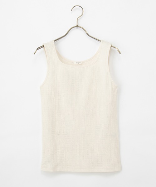 Honeys（ハニーズ）の「ジャカードタンクトップ（タンクトップ・レディース・ブラック/アイボリー/オフホワイト/ライトブルー・LL/L/S/M）」の21枚目の写真