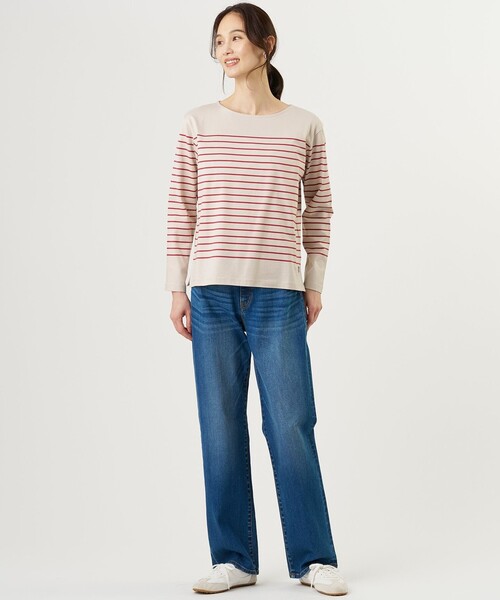 J.PRESS Ladies（J.プレス レディス）の「【洗える】BASIC STRETCH DENIM ボーイフィット デニム（デニムパンツ・レディース・スカイブルー系/ダルブルー系/ホワイト系/ネイビー系・XXS/S/XS）」の19枚目の写真