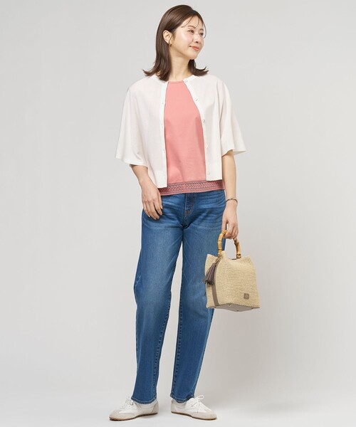 J.PRESS Ladies（J.プレス レディス）の「【洗える】BASIC STRETCH DENIM ボーイフィット デニム（デニムパンツ・レディース・スカイブルー系/ダルブルー系/ホワイト系/ネイビー系・XXS/S/XS）」の22枚目の写真