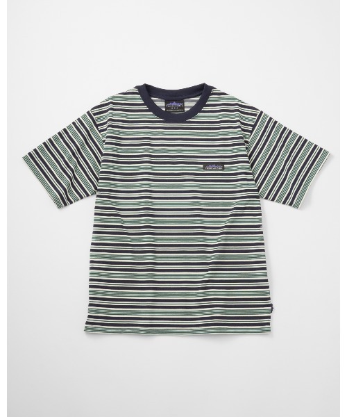 THOUSAND MILE（サウザンドマイル）の「【THOUSAND MILE】SHORT SLEEVE T-SHIRT　BORDER/ショートスリーブＴシャツ ボーダー（Tシャツ/カットソー・メンズ・グリーン系その他/ブラウン系その他・S/XS/XL/M/L）」の2枚目の写真