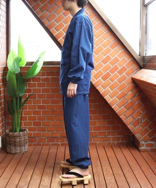 8(eight)(エイト)の「デニム作務衣(浴衣・メンズ・ブルー/ネイビー・MEDIUM/LARGE/X-LARGE)」の18枚目の写真