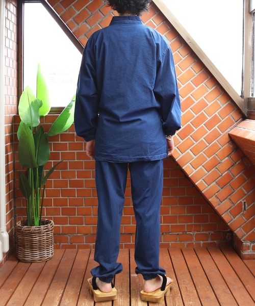 8(eight)(エイト)の「デニム作務衣(浴衣・メンズ・ブルー/ネイビー・MEDIUM/LARGE/X-LARGE)」の19枚目の写真