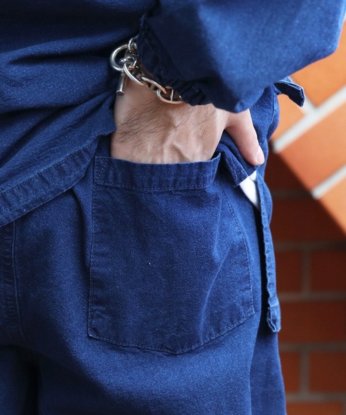 8(eight)(エイト)の「デニム作務衣(浴衣・メンズ・ブルー/ネイビー・MEDIUM/LARGE/X-LARGE)」の22枚目の写真