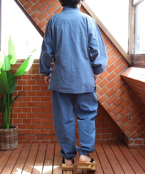 8(eight)(エイト)の「デニム作務衣(浴衣・メンズ・ブルー/ネイビー・MEDIUM/LARGE/X-LARGE)」の17枚目の写真