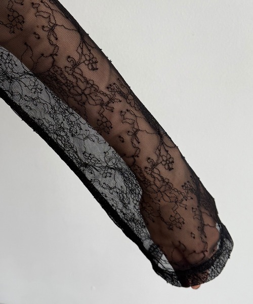 callautia（カラウティア）の「【2点セット】シアーレーストップス+ギャザーサロぺットパンツ（サロペット/オーバーオール・レディース・ライトベージュ/ブラック/チャコール・LARGE/MEDIUM/SMALL）」の9枚目の写真