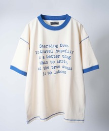 Starting Over | 【Starting Over/スターティングオーバー】classic design vintage like printed raglan sleeves ringer T-shirts/クラシックデザイン ヴィンテージライク プリント ラグラン半袖Tシャツ リンガーTシャツ(Tシャツ/カットソー)