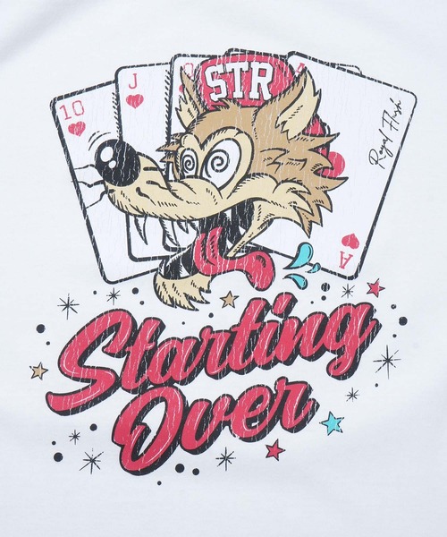 Starting Over（スターティングオーバー）の「【Starting Over/スターティングオーバー】classic design vintage like printed raglan sleeves ringer T-shirts/クラシックデザイン ヴィンテージライク プリント ラグラン半袖Tシャツ リンガーTシャツ（Tシャツ/カットソー・メンズ・アッシュグレー/ホワイト系その他2/キナリ/グレー系その他/ホワイト/ホワイト系その他・M/L）」の7枚目の写真