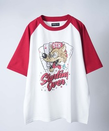 Starting Over（スターティングオーバー）の「【Starting Over/スターティングオーバー】classic design vintage like printed raglan sleeves ringer T-shirts/クラシックデザイン ヴィンテージライク プリント ラグラン半袖Tシャツ リンガーTシャツ（Tシャツ/カットソー）」