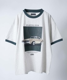 Starting Over（スターティングオーバー）の「【Starting Over/スターティングオーバー】classic design vintage like printed raglan sleeves ringer T-shirts/クラシックデザイン ヴィンテージライク プリント ラグラン半袖Tシャツ リンガーTシャツ（Tシャツ/カットソー）」