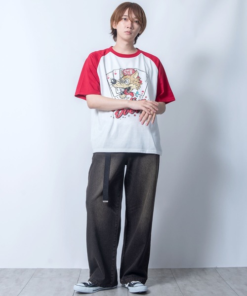 Starting Over（スターティングオーバー）の「【Starting Over/スターティングオーバー】classic design vintage like printed raglan sleeves ringer T-shirts/クラシックデザイン ヴィンテージライク プリント ラグラン半袖Tシャツ リンガーTシャツ（Tシャツ/カットソー・メンズ・アッシュグレー/ホワイト系その他2/キナリ/グレー系その他/ホワイト/ホワイト系その他・M/L）」の18枚目の写真