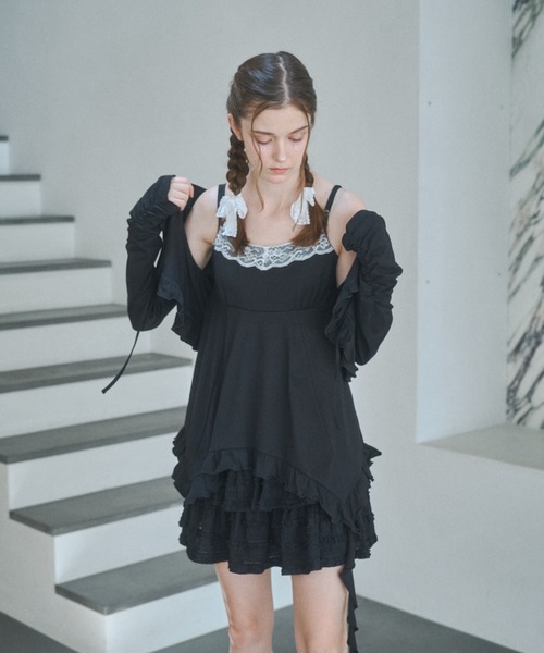 Lovilyn UVカットレースボレロパーカー グレー UVカットレースボレロパーカー（パーカー）｜Lovilyn