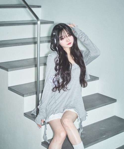 Lovilyn（ラヴィリン）の「UVカットレースボレロパーカー