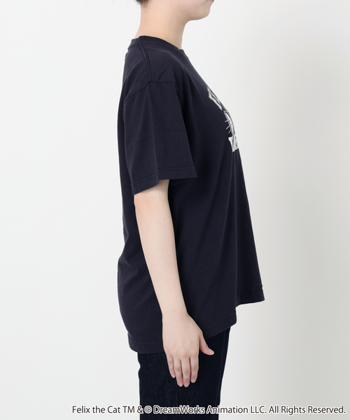 BALMYDAY'S(バルミーデイズ)の「BALMYDAYS/バルミーデイズ SLOBE別注 FELIX Tシャツ1 BAL-25SS87(Tシャツ/カットソー・レディース・ホワイト/ネイビー・FREE)」の5枚目の写真