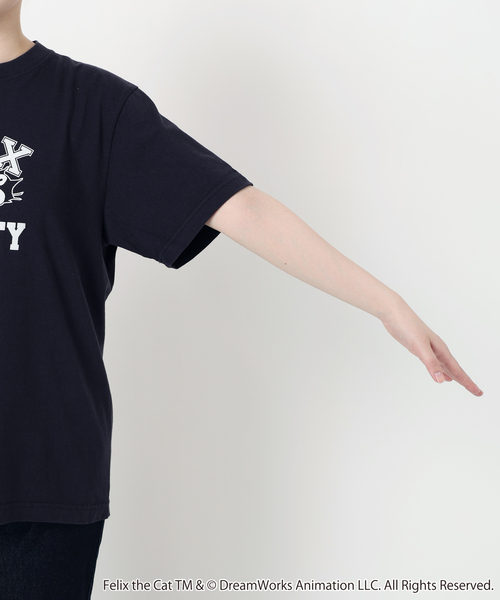 BALMYDAY'S(バルミーデイズ)の「BALMYDAYS/バルミーデイズ SLOBE別注 FELIX Tシャツ1 BAL-25SS87(Tシャツ/カットソー・レディース・ホワイト/ネイビー・FREE)」の6枚目の写真