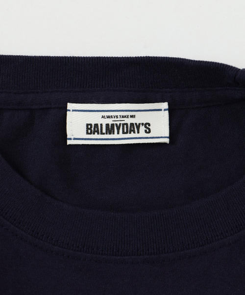 BALMYDAY'S(バルミーデイズ)の「BALMYDAYS/バルミーデイズ SLOBE別注 FELIX Tシャツ1 BAL-25SS87(Tシャツ/カットソー・レディース・ホワイト/ネイビー・FREE)」の8枚目の写真