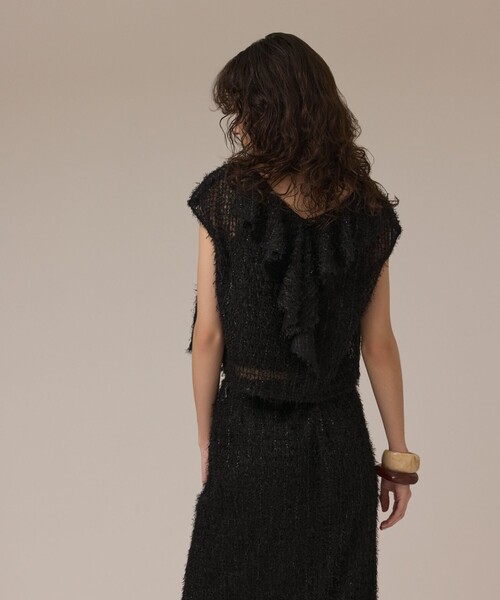 Diagram（ダイアグラム）の「バックフレアチュールトップ（Tシャツ/カットソー・レディース・ブラック/ベージュ/ブルー・36/38）」の21枚目の写真