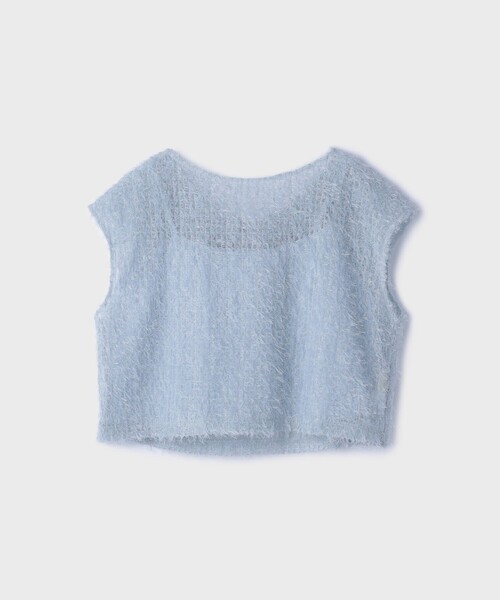 Diagram（ダイアグラム）の「バックフレアチュールトップ（Tシャツ/カットソー・レディース・ブラック/ベージュ/ブルー・36/38）」の7枚目の写真