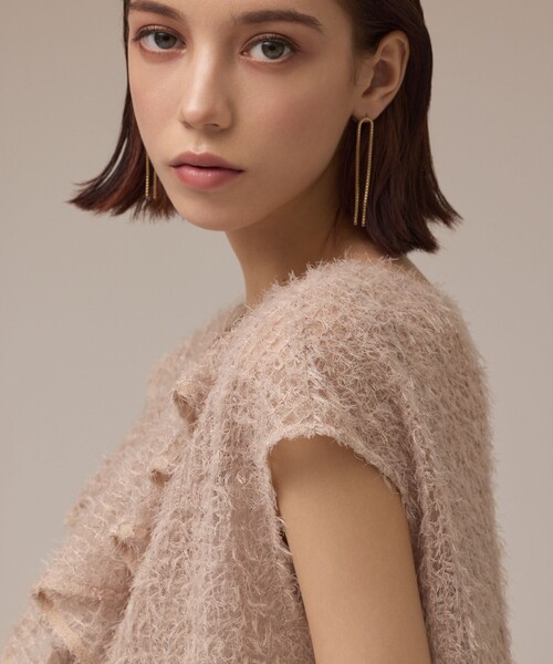 Diagram（ダイアグラム）の「バックフレアチュールトップ（Tシャツ/カットソー・レディース・ブラック/ベージュ/ブルー・36/38）」の12枚目の写真