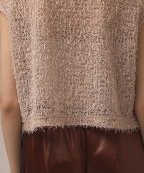 Diagram（ダイアグラム）の「バックフレアチュールトップ（Tシャツ/カットソー・レディース・ブラック/ベージュ/ブルー・36/38）」の15枚目の写真