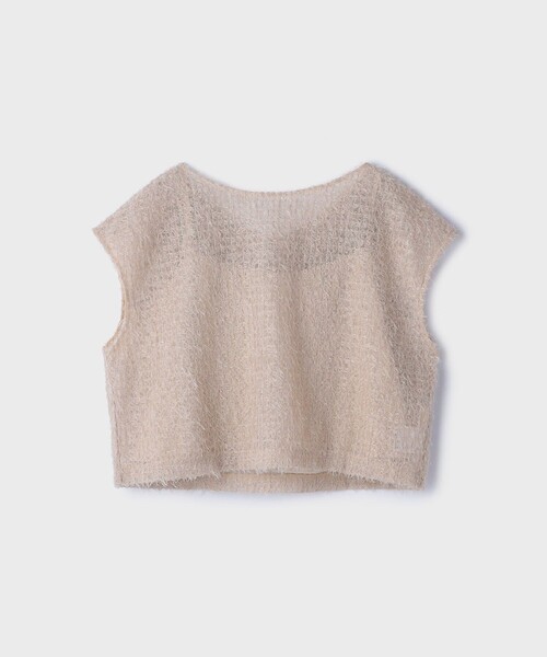 Diagram（ダイアグラム）の「バックフレアチュールトップ（Tシャツ/カットソー・レディース・ブラック/ベージュ/ブルー・36/38）」の16枚目の写真