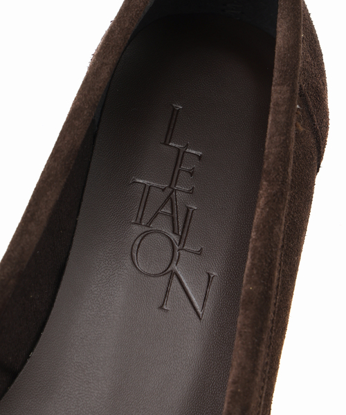ル タロン LE TALON レザーキルトタッセルフラット （ベージュ