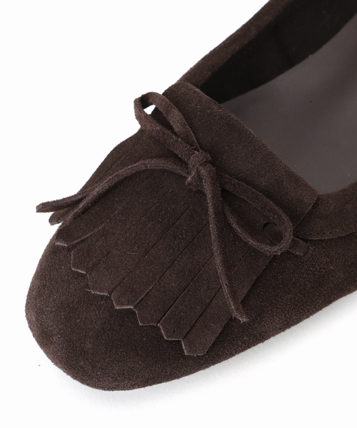 セール】《追加》レザーキルトタッセルフラット（その他シューズ）｜LE