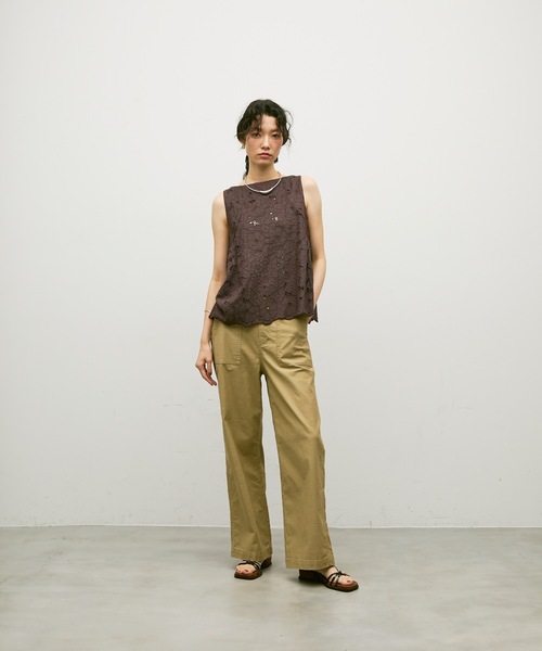Lutim by u（ルチバイユー）の「Square Toe Asymmetrical Strap Sandals / スクエアトゥアシメストラップサンダル（サンダル・レディース・ブラック/ピンク/ホワイト・39/37）」の13枚目の写真