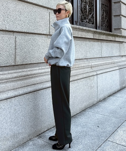 JENNE(ジェンヌ)の「ストレッチモダンワイドパンツ(その他パンツ・レディース・ネイビー/ブラック/ダークグリーン・SMALL/MEDIUM/LARGE)」の7枚目の写真