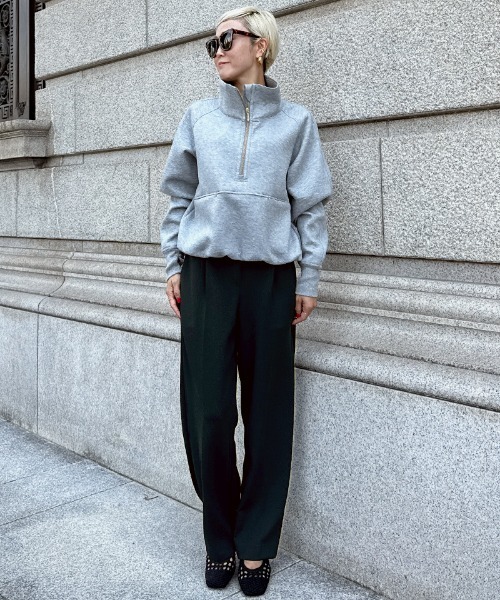 JENNE(ジェンヌ)の「ストレッチモダンワイドパンツ(その他パンツ・レディース・ネイビー/ブラック/ダークグリーン・SMALL/MEDIUM/LARGE)」の10枚目の写真