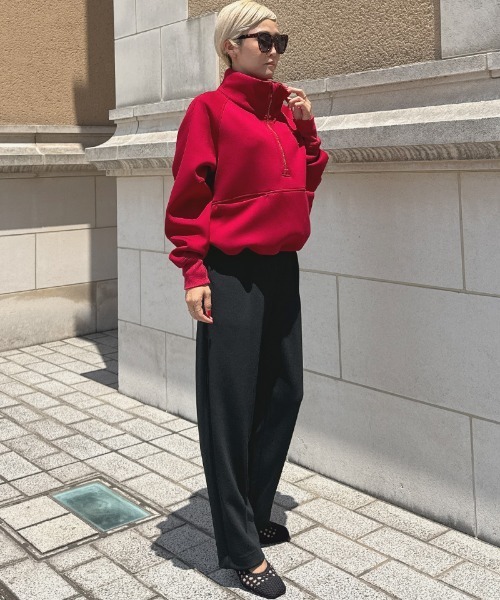 JENNE(ジェンヌ)の「ストレッチモダンワイドパンツ(その他パンツ・レディース・ネイビー/ブラック/ダークグリーン・SMALL/MEDIUM/LARGE)」の13枚目の写真