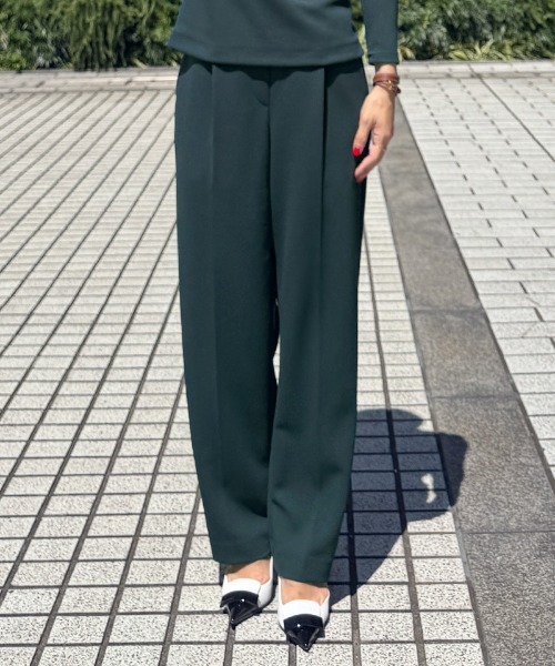 JENNE(ジェンヌ)の「ストレッチモダンワイドパンツ(その他パンツ・レディース・ネイビー/ブラック/ダークグリーン・SMALL/MEDIUM/LARGE)」の15枚目の写真