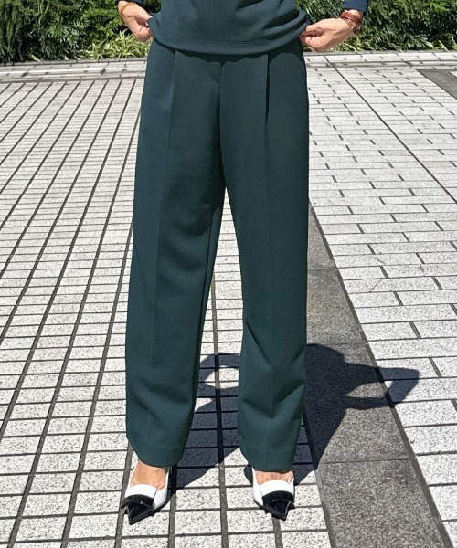 JENNE(ジェンヌ)の「ストレッチモダンワイドパンツ(その他パンツ・レディース・ネイビー/ブラック/ダークグリーン・SMALL/MEDIUM/LARGE)」の21枚目の写真