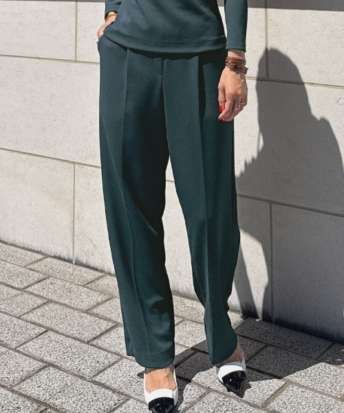 JENNE(ジェンヌ)の「ストレッチモダンワイドパンツ(その他パンツ・レディース・ネイビー/ブラック/ダークグリーン・SMALL/MEDIUM/LARGE)」の22枚目の写真